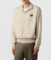 Reversible Scritto Wool Tracksuit Jacket