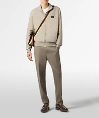 Reversible Scritto Wool Tracksuit Jacket