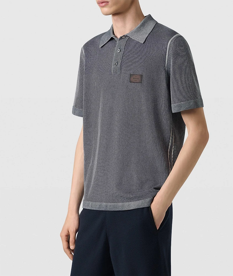 Light Shadow Cotton-Silk Polo