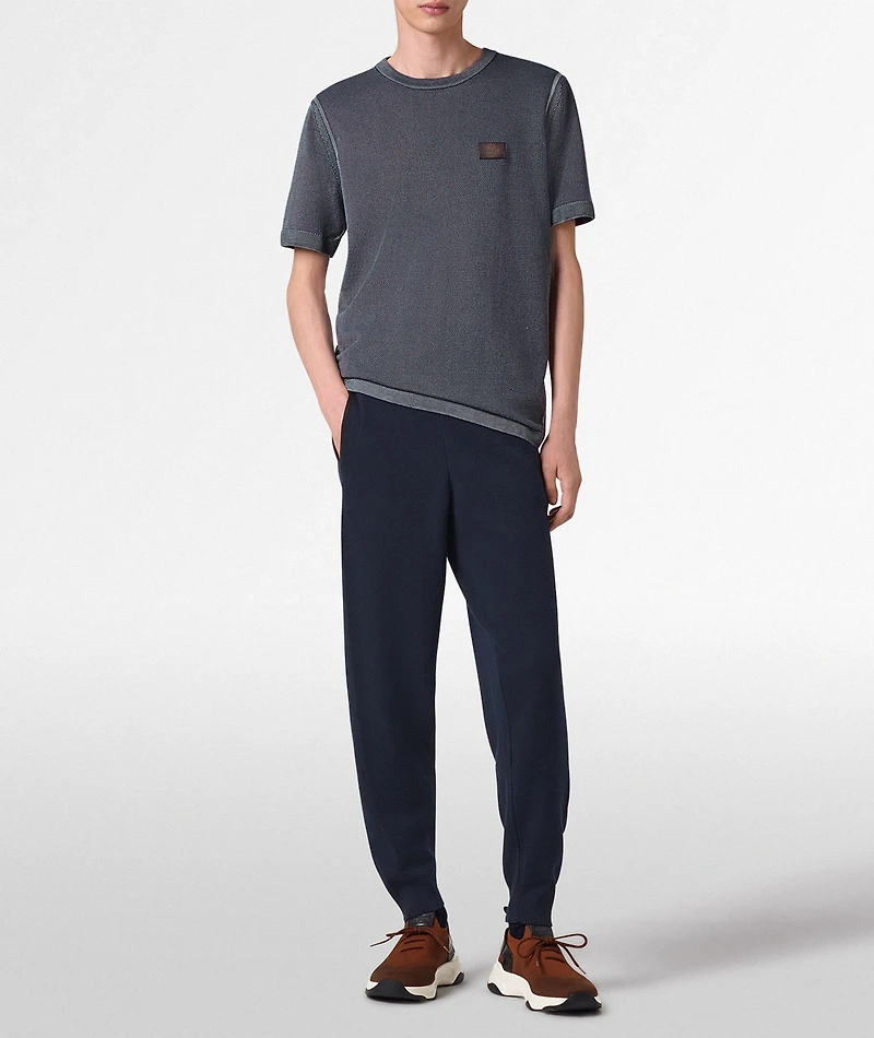 Light Shadow Cotton-Silk Polo