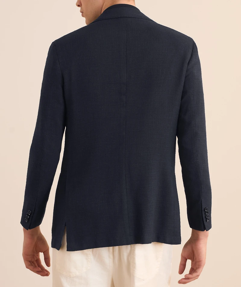 Textured Wool-Blend Sport Jacket