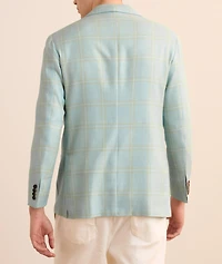 Windowpane Cashmere-Blend Sport Jacket