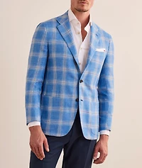 Cashmere-Blend Windowpane Sport Jacket