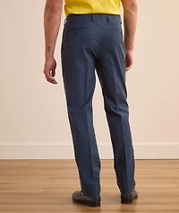 Stretch-Cotton Double Pleated Dress Pants