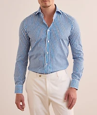 Watercolour Stripe Cotton Shirt