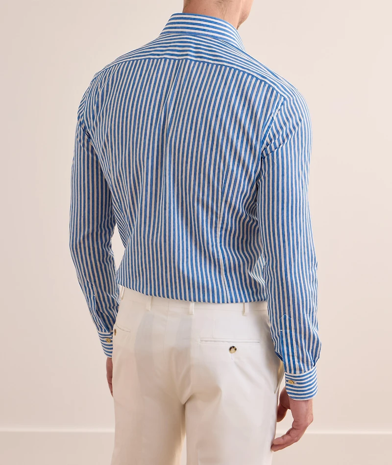 Watercolour Stripe Cotton Shirt