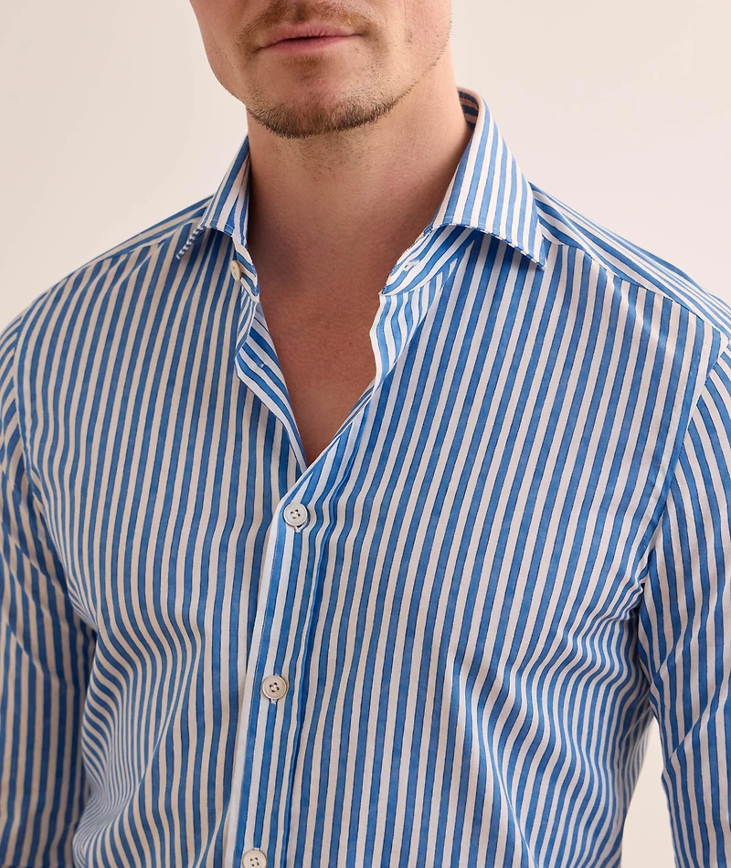 Watercolour Stripe Cotton Shirt