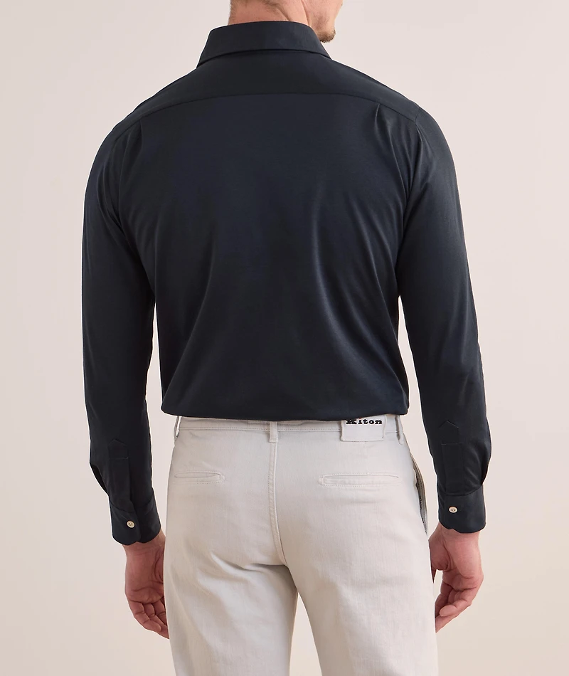 Long Placket Cotton Polo