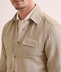 Linen-Silk-Cotton Overshirt