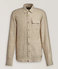 Linen-Silk-Cotton Overshirt
