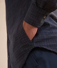 Mélange Checked Wool-Blend Overshirt