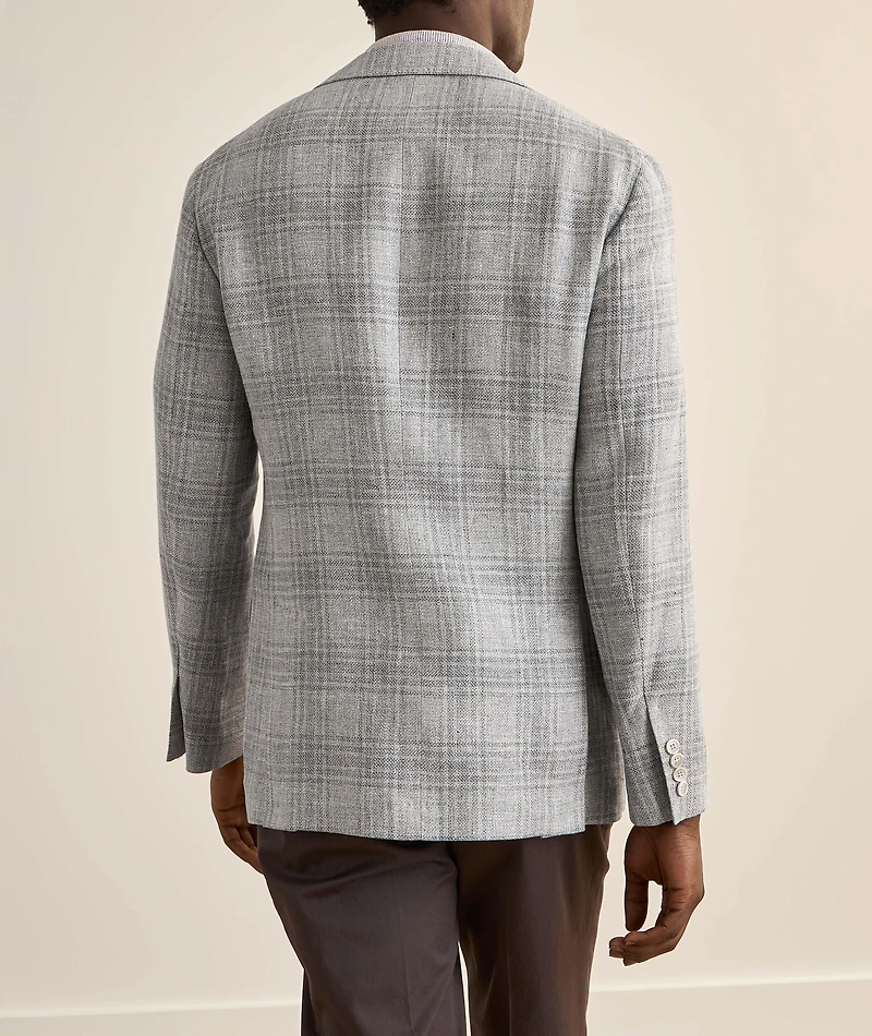 Plaid Wool-Blend Sport Jacket