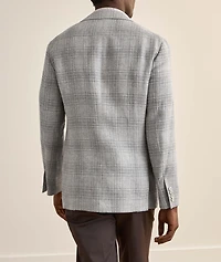 Plaid Wool-Blend Sport Jacket