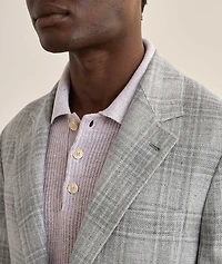 Plaid Wool-Blend Sport Jacket