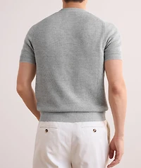 Ribbed Linen-Cotton Rollneck Sweater
