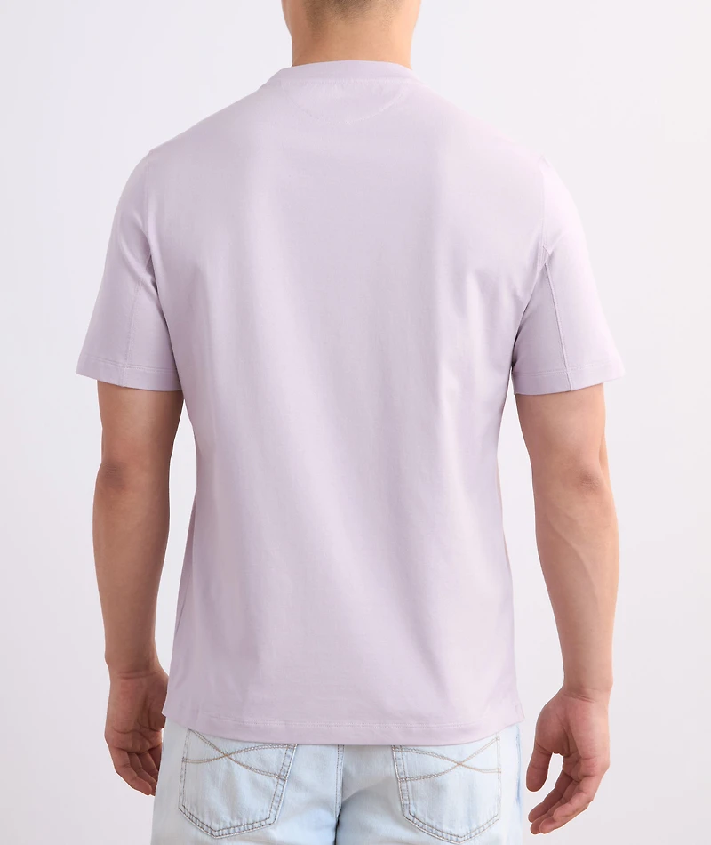 Silk-Cotton Crewneck T-Shirt
