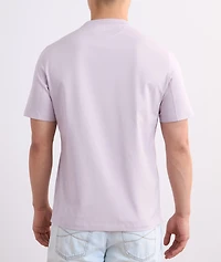 Silk-Cotton Crewneck T-Shirt