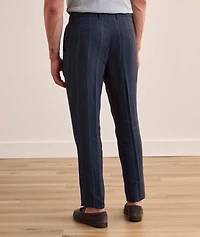 Leisure-Fit Pinstripe Pleated Suit Pants