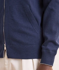 Cashmere Full-Zip Hooded Sweater