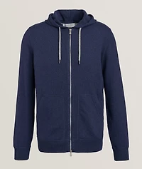 Cashmere Full-Zip Hooded Sweater