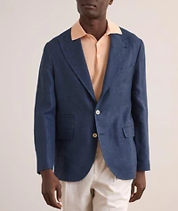 Twill Linen, Wool & Silk Sport Jacket