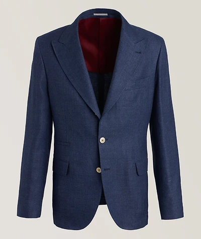 Twill Linen, Wool & Silk Sport Jacket