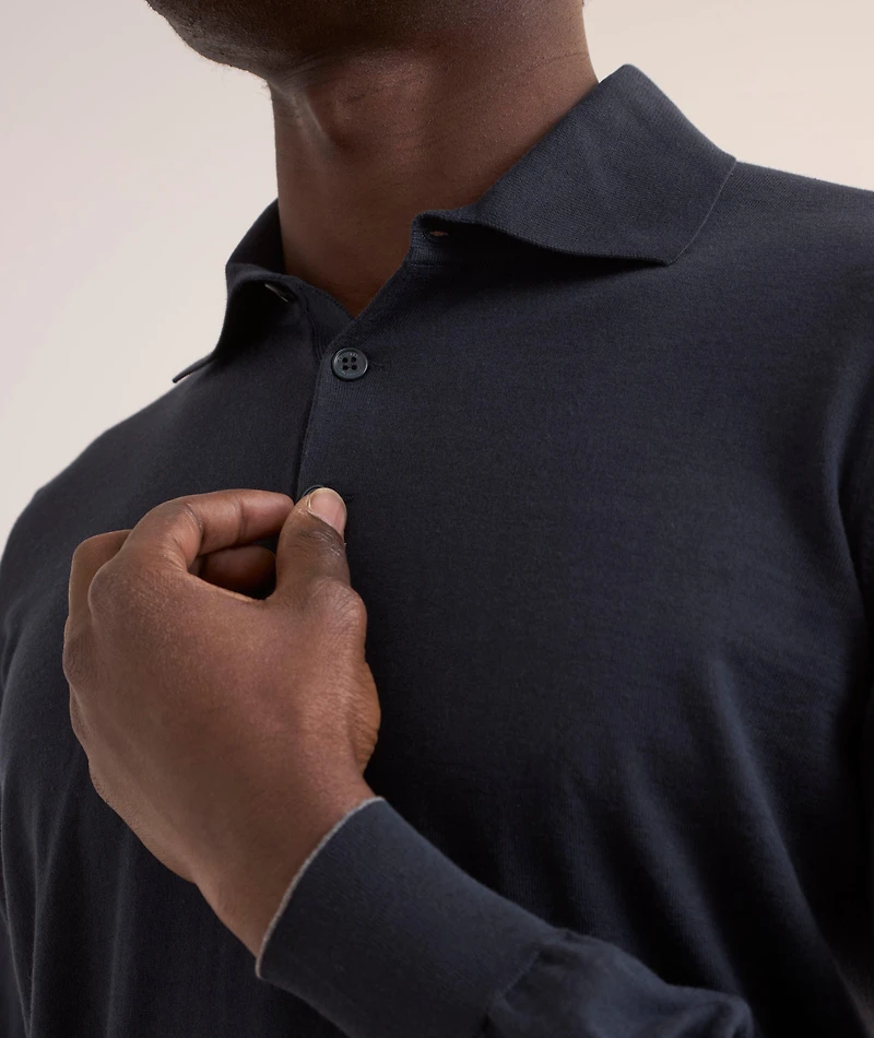 Cotton Polo Sweater