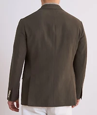 Peak Lapel Linen Suit Jacket