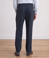 Leasure-Fit Linen Pleated Pants