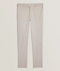 Italian-Fit Flat Front Pants