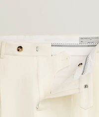 Leisure-Fit Linen-Blend Suit Pants