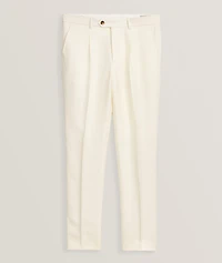 Leisure-Fit Linen-Blend Suit Pants