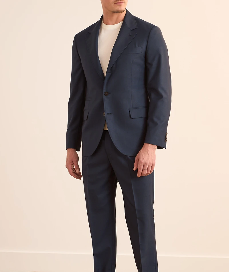 Tonal Plaid Virgin Wool Suit