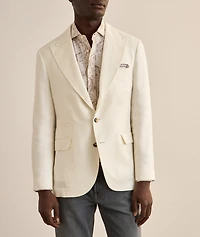 Linen, Wool & Silk Twill Sport Jacket