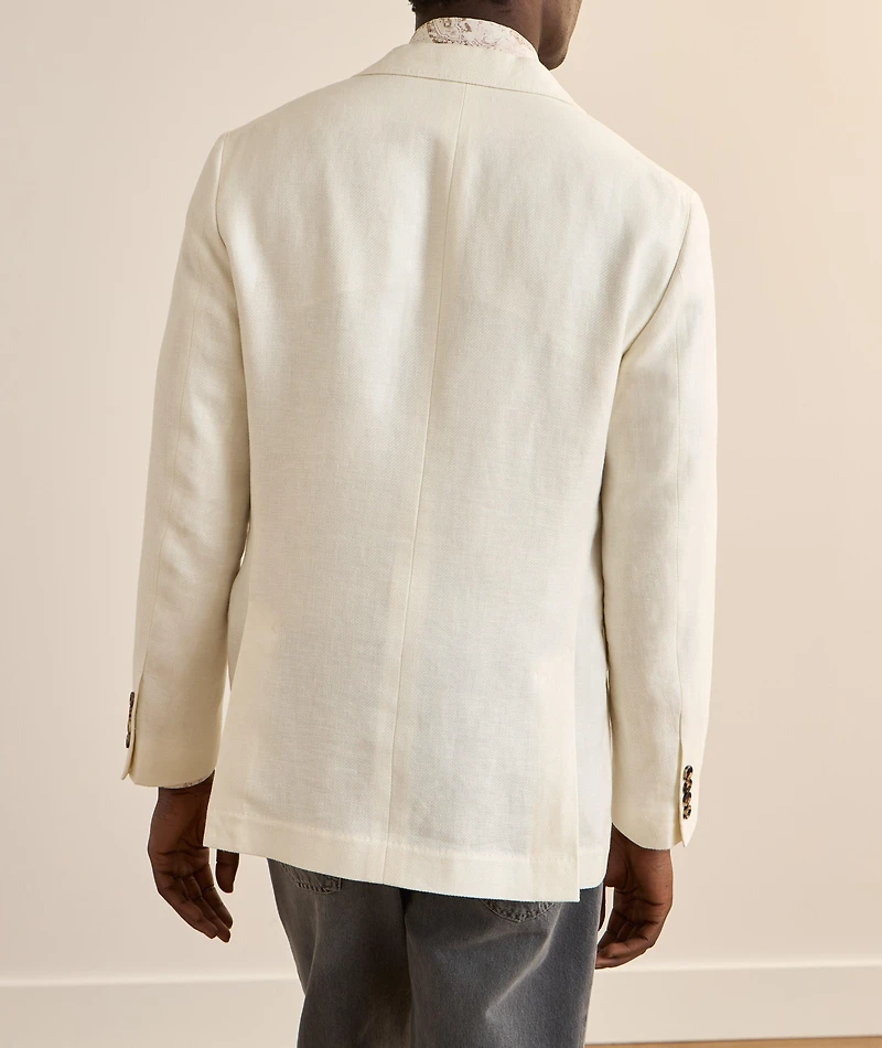 Linen, Wool & Silk Twill Sport Jacket