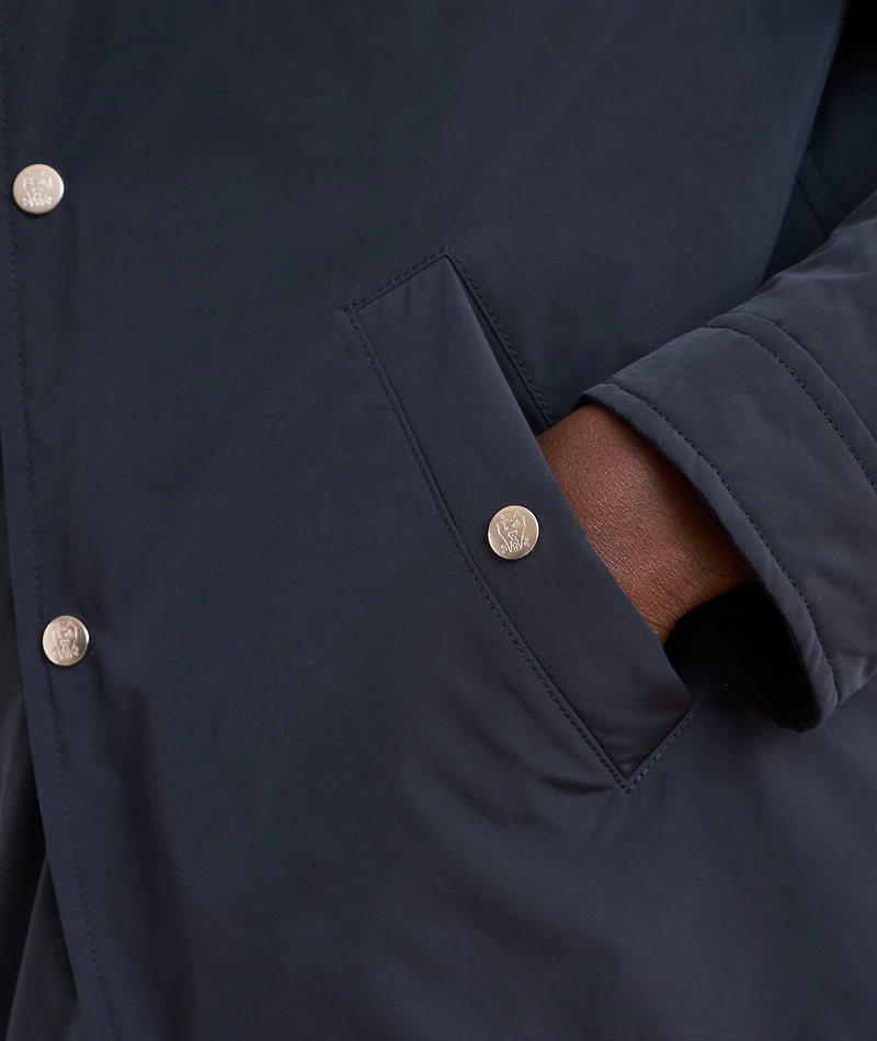 Nylon Padded Shirt Jacket