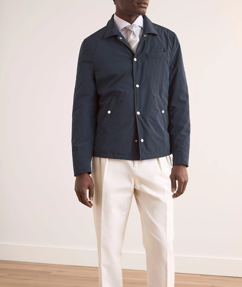 Nylon Padded Shirt Jacket