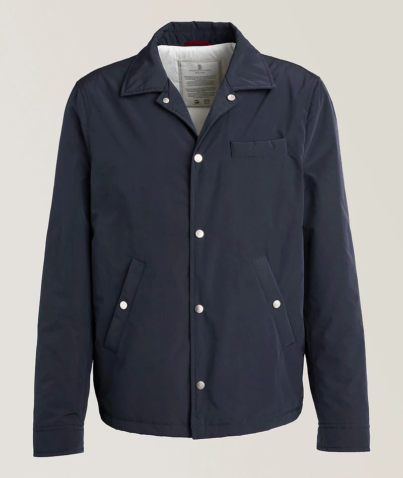 Nylon Padded Shirt Jacket