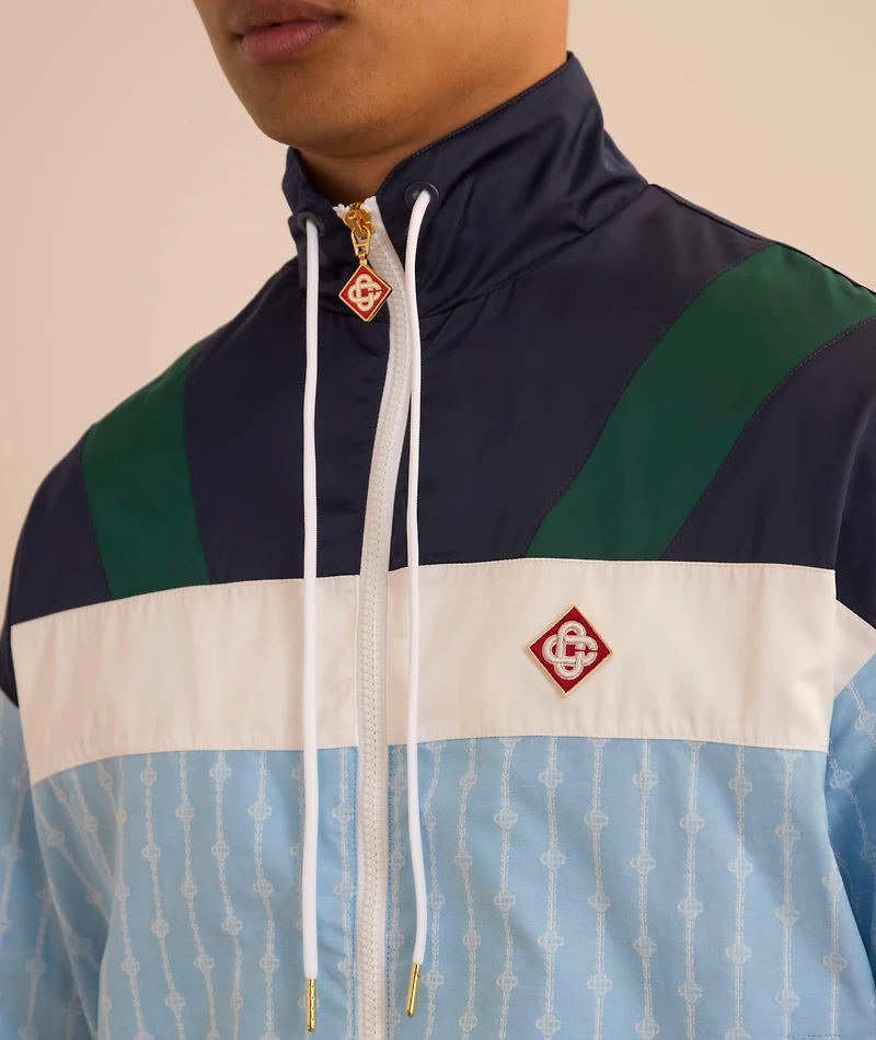 Pinstripe Track Jacket