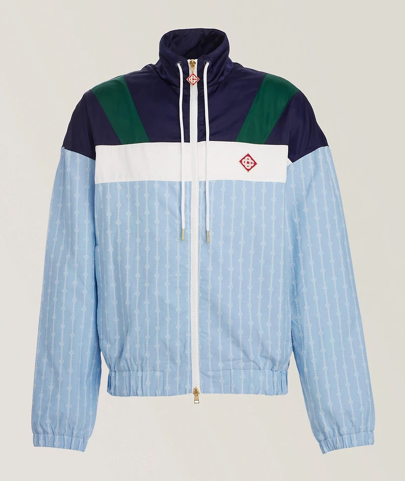 Pinstripe Track Jacket