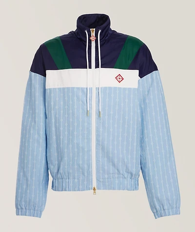 Pinstripe Track Jacket
