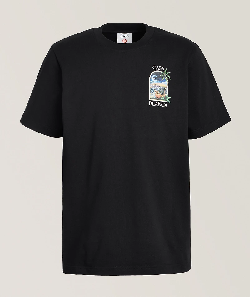LA Nights Cotton Crewneck T-Shirt