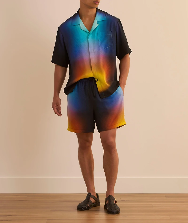 Gradient Silk Shirt