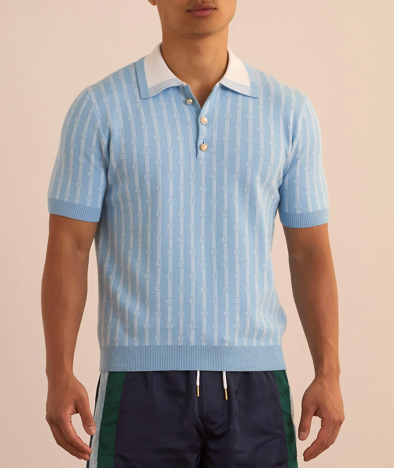 Monogram Knit Polo