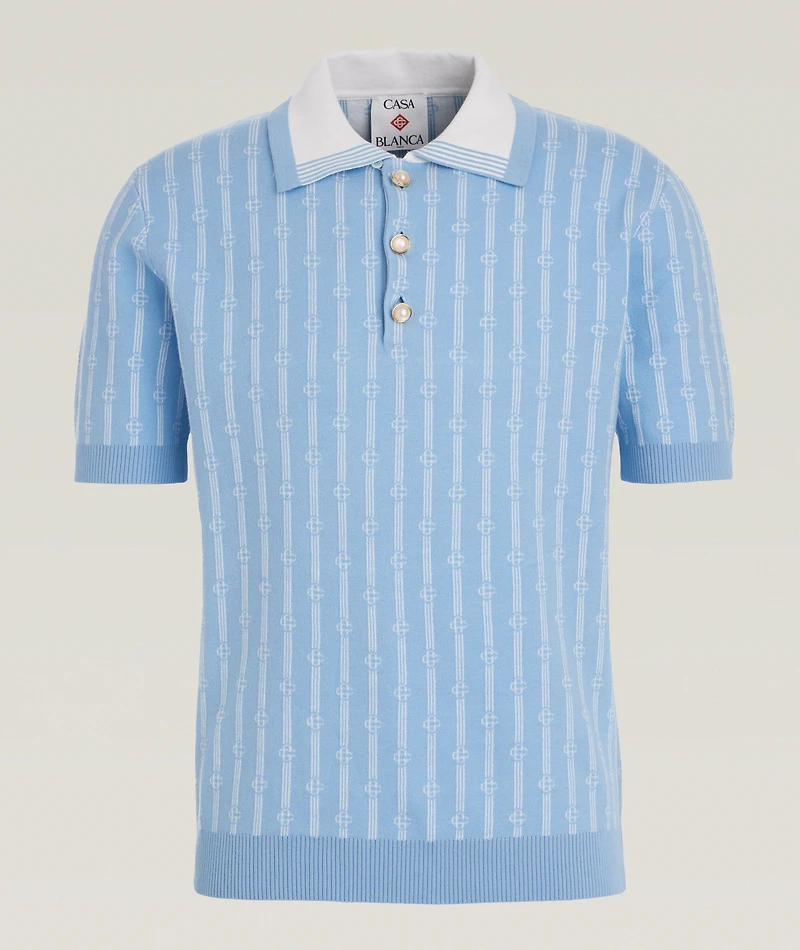 Monogram Knit Polo