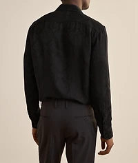 Tonal Paisley Silk-Blend Shirt