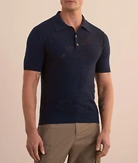 Jacquard Knit Polo