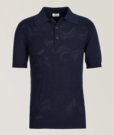 Jacquard Knit Polo