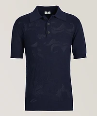 Jacquard Knit Polo