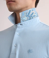 Paisley Under Collar Cotton Polo